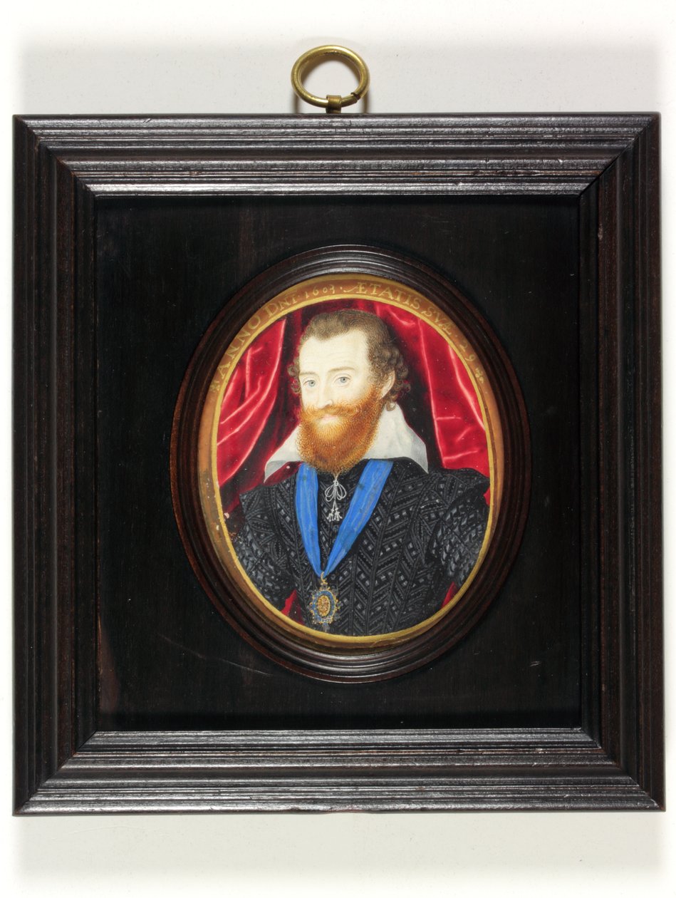 Ludovick Stuart, 2º Duque de Lennox e Richmond (esmalte) de Nicholas (after) Hilliard