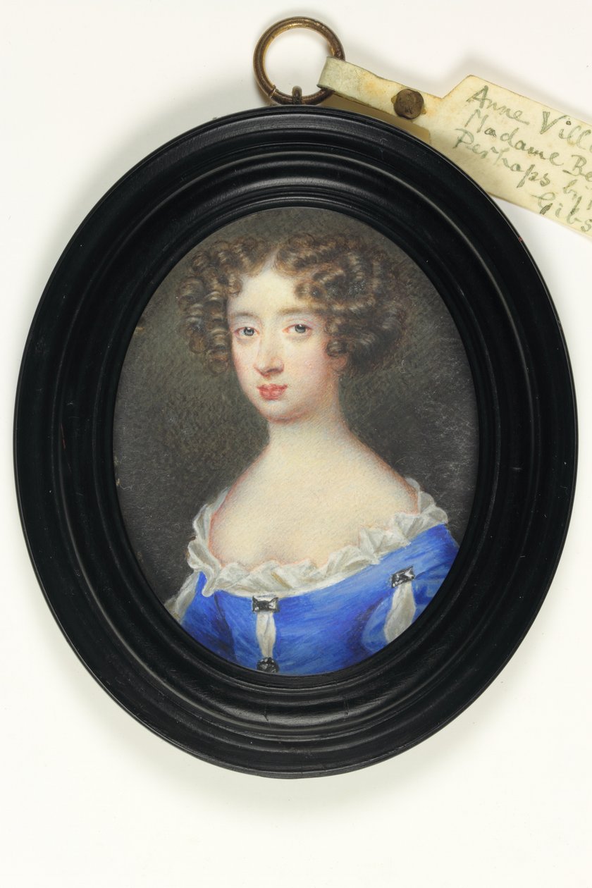 Anne Villiers, Madame Bentinck (aguarela em marfim) de Nicholas (fl.1667 1708) Gibson Richard or Dixon