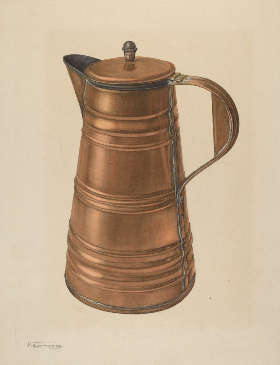 Pote de café de Nicholas Acampora