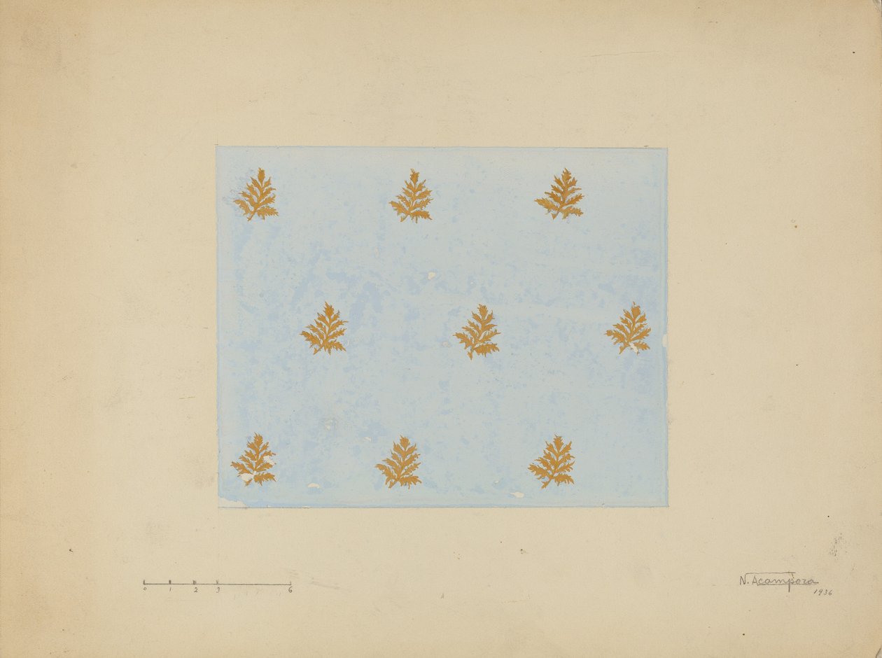 Papel de parede, 1936. de Nicholas Acampora