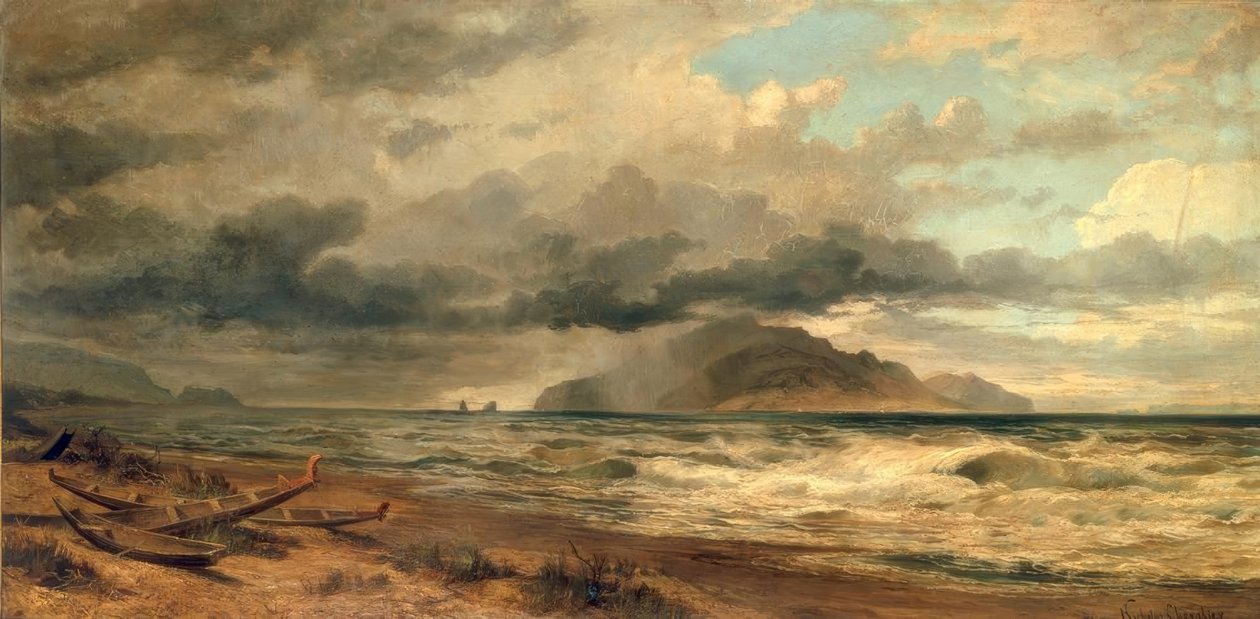 Cook Straits, Nova Zelândia de Nicholas Chevalier
