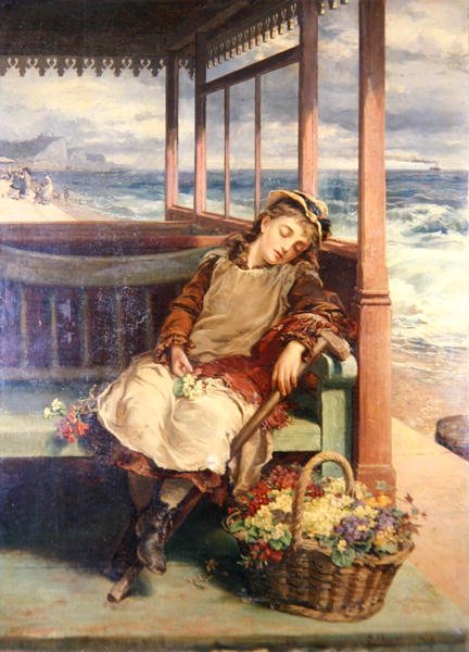 O Vendedor de Flores de Nicholas Chevalier