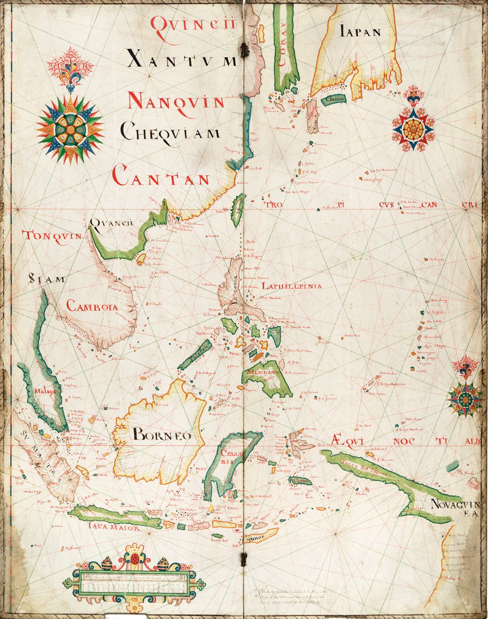 Mapa das Índias Orientais de Nicholas Comberford
