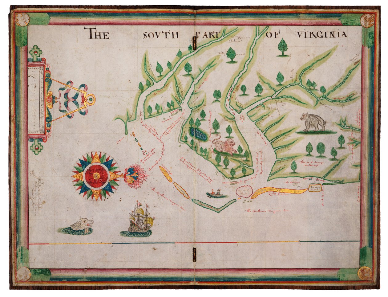 A parte sul da Virgínia de Nicholas Comberford