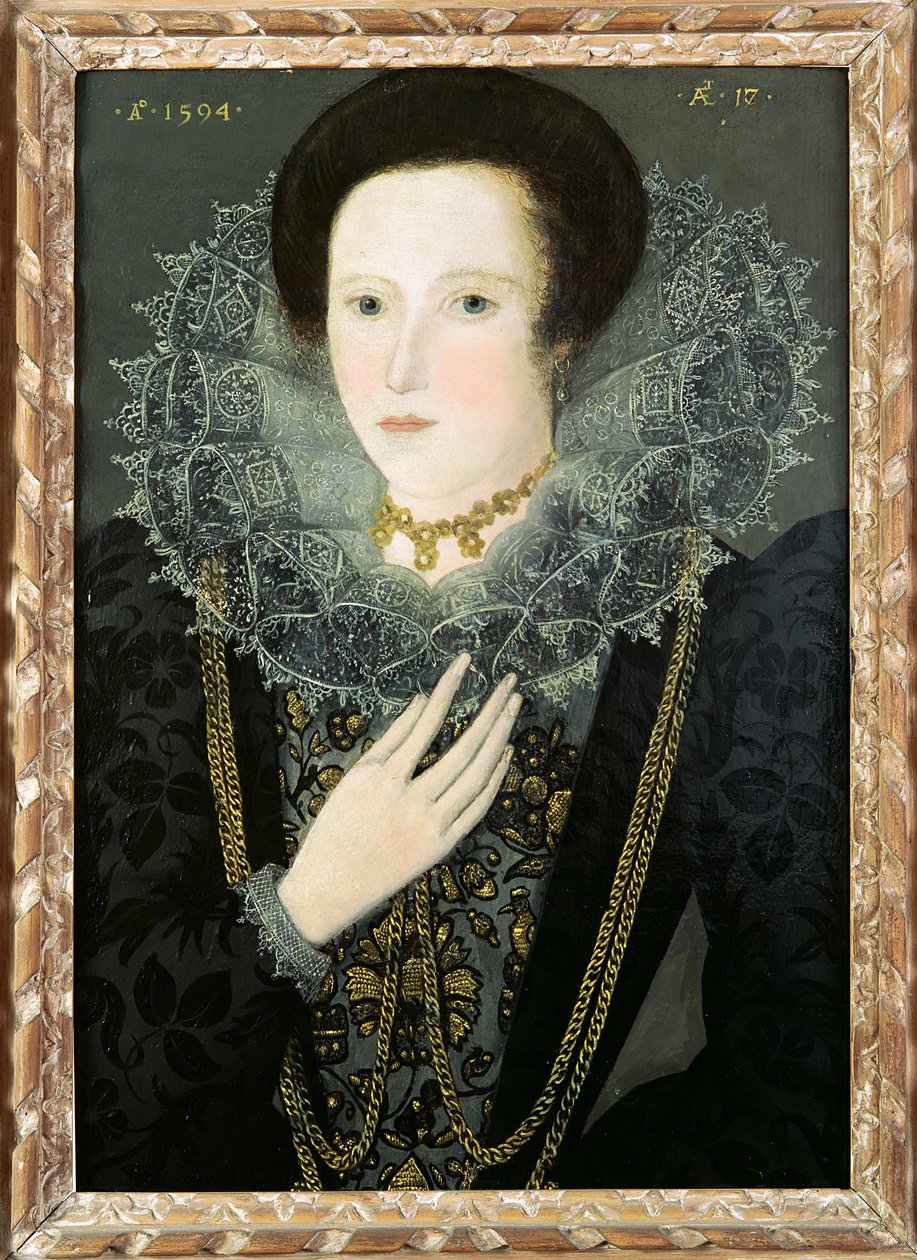 Dorothy Huddelston (nee Dormer), 1594 de Nicholas Hilliard