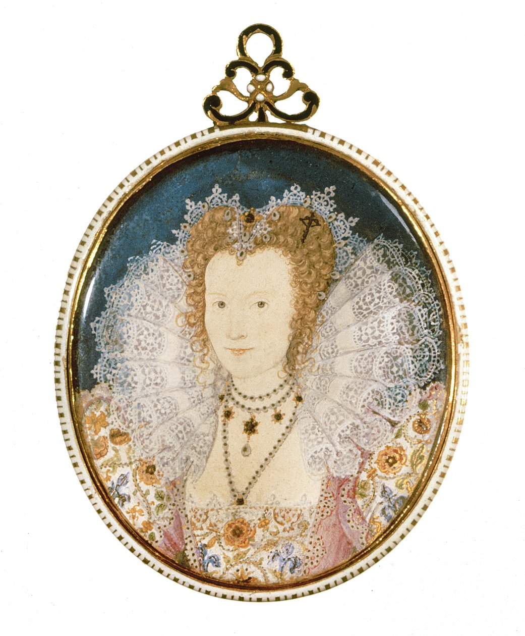 Miniatura de uma senhora desconhecida de Nicholas Hilliard