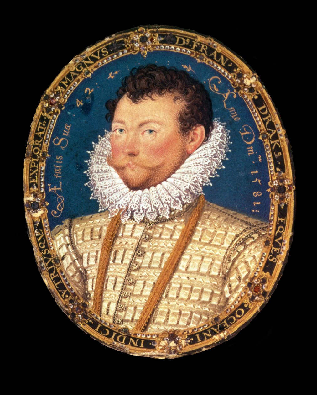 Retrato de Sir Francis Drake, 1581 de Nicholas Hilliard