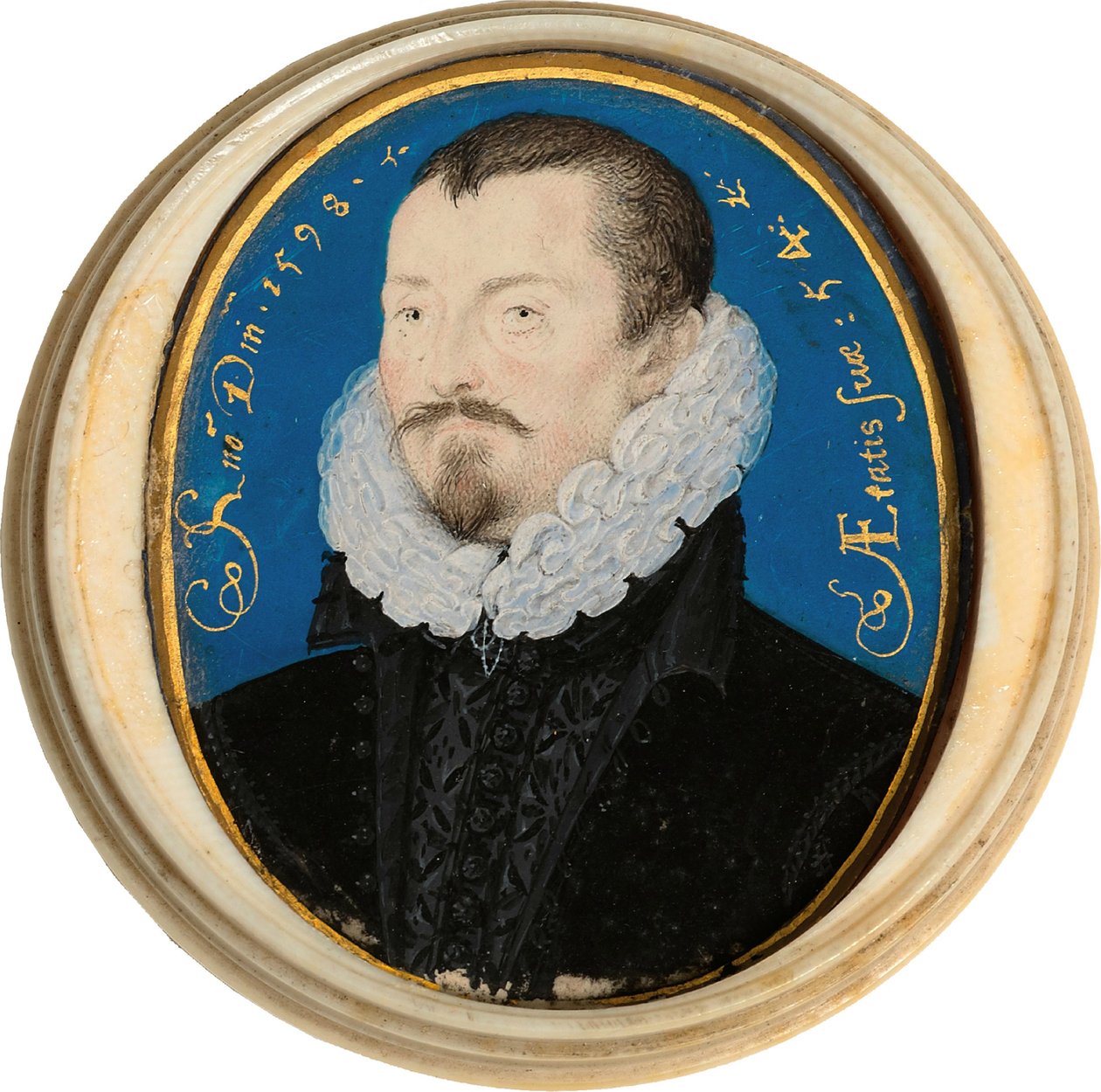 Retrato de Sir Thomas Bodley 1545-1613, 1598 de Nicholas Hilliard