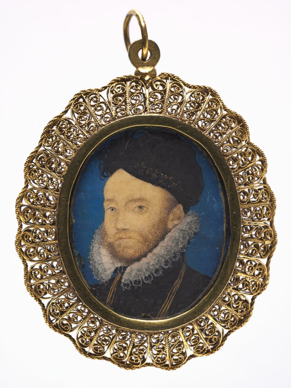 Retrato de um homem, década de 1590. de Nicholas Hilliard