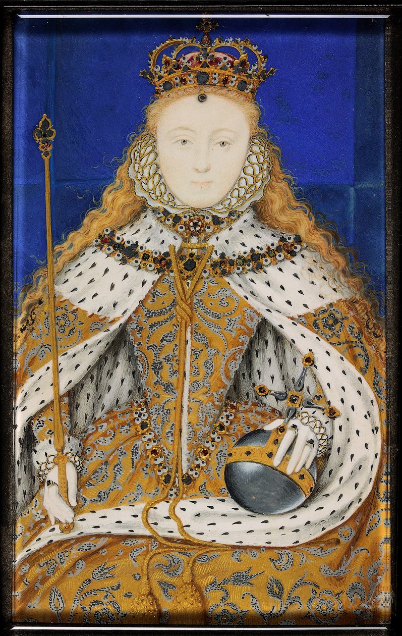Rainha Elizabeth I (esmalte) de Nicholas Hilliard