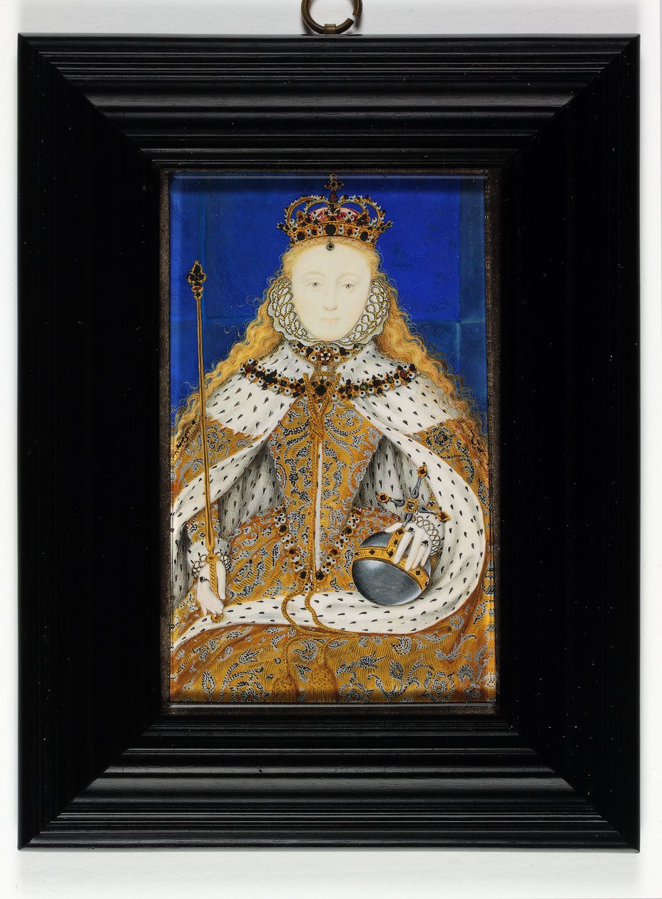 Rainha Elizabeth I (esmalte) de Nicholas Hilliard