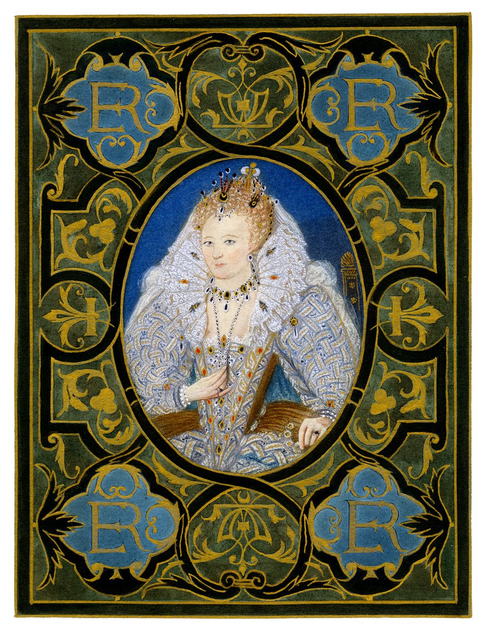 Rainha Elizabeth I, século XVI, 1896. de Nicholas Hilliard