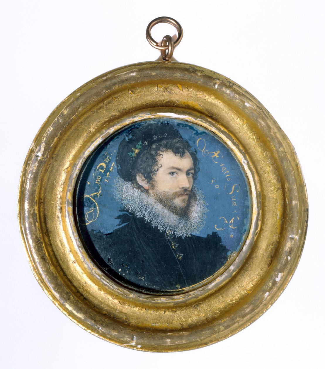 Autorretrato, 1577 (wc em velino) de Nicholas Hilliard