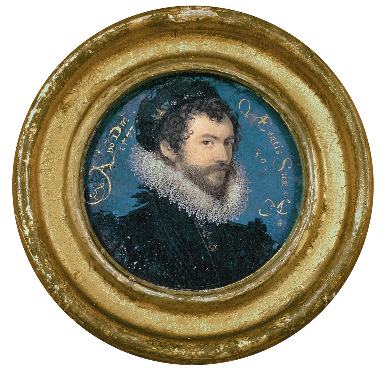 Auto-retrato com a idade de 30 anos, 1577 de Nicholas Hilliard