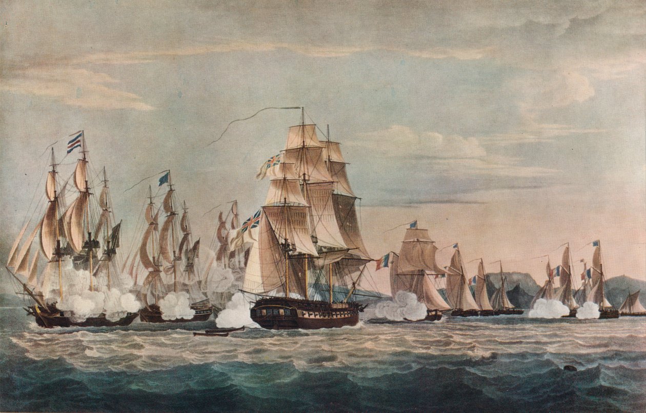 Captura dos Sparviére, c1811 de Nicholas Pocock