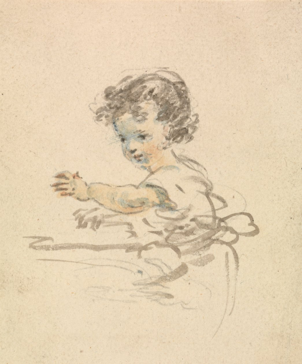 Criança sentada de Nicholas Pocock