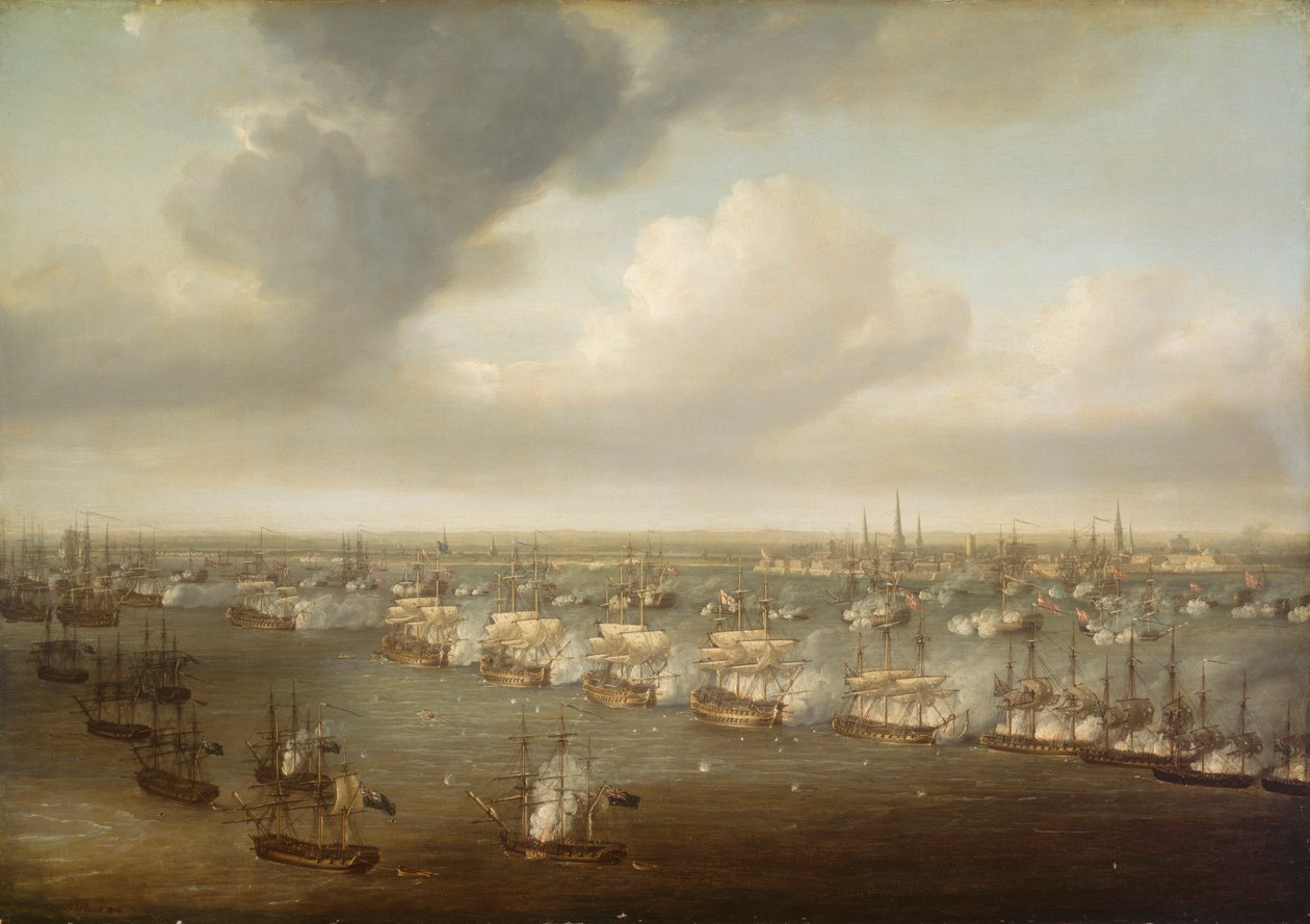 Batalha de Copenhaga, 2 de abril de 1801 de Nicholas Pocock