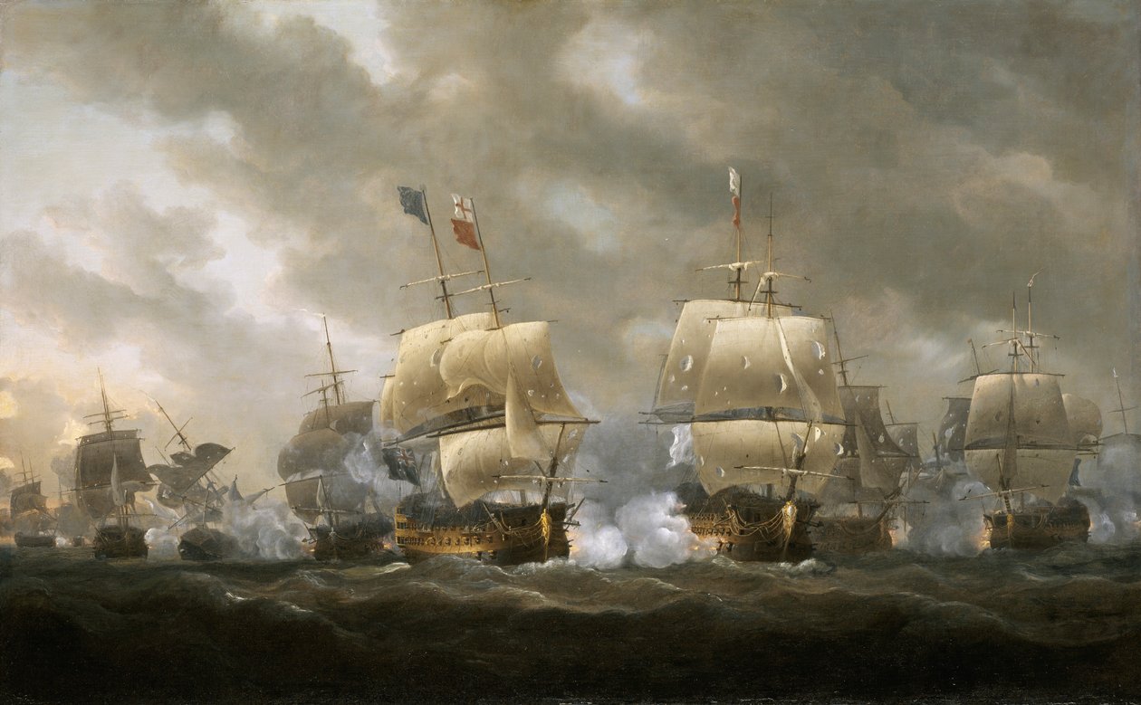 Batalha da Baía de Quiberon, 20 de novembro de 1759 de Nicholas Pocock