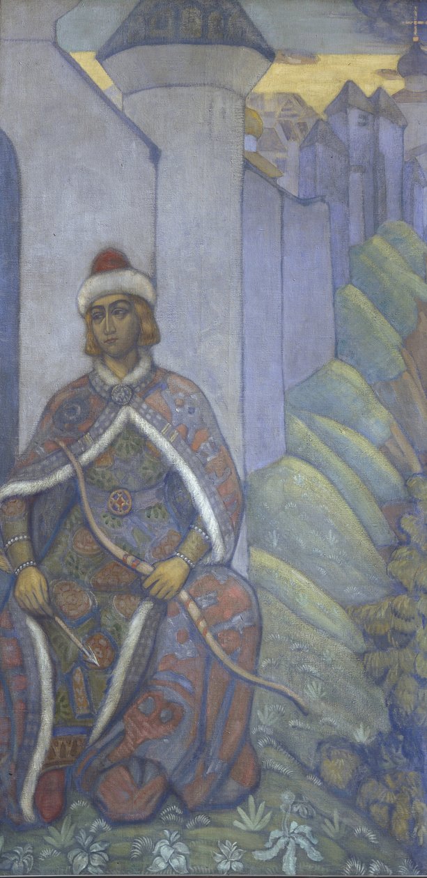Um Cavaleiro, 1910 de Nikolai Konstantinowitsch Roerich