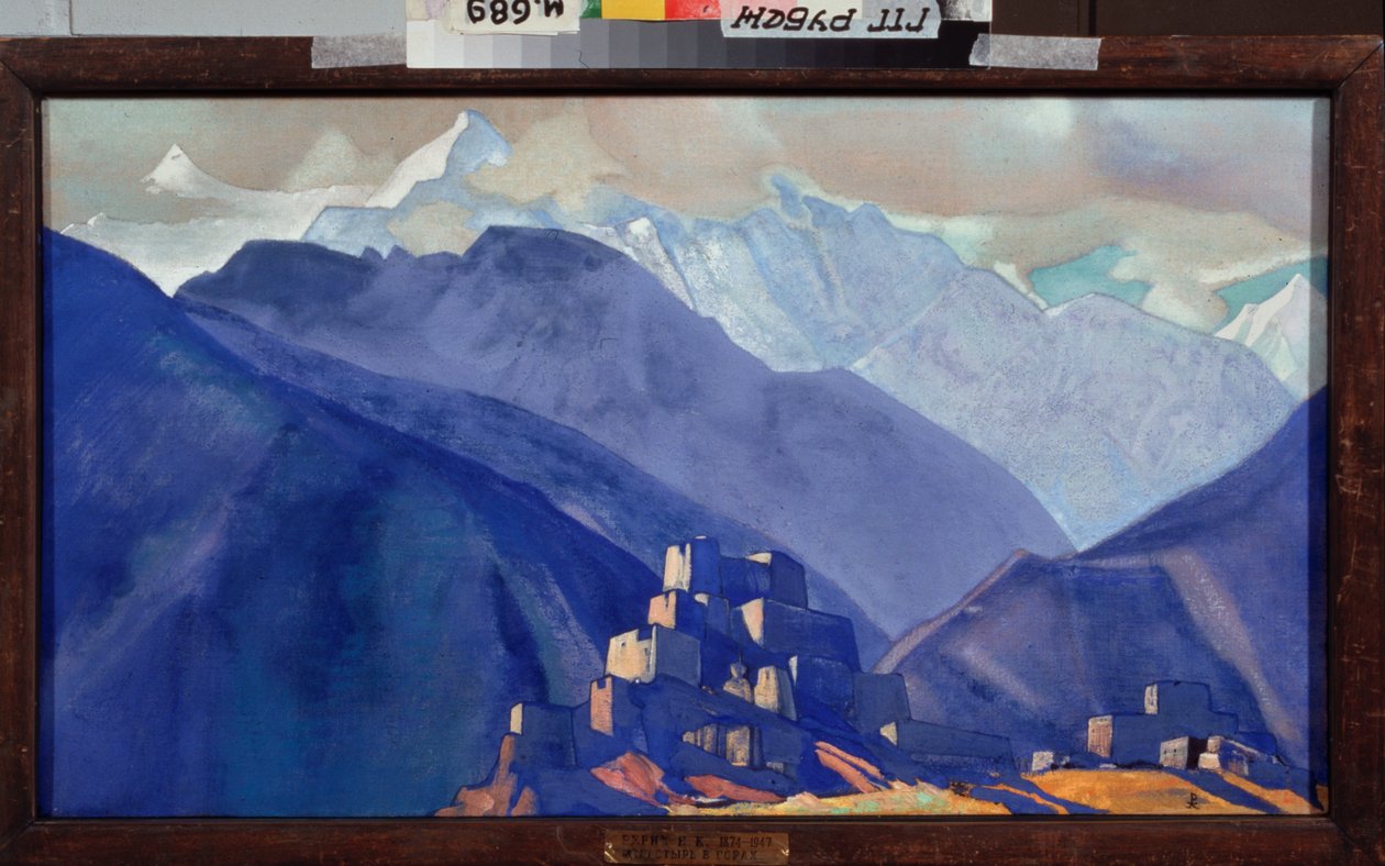 Um mosteiro nos Himalaias, Nicholas Roerich de Nicholas Roerich