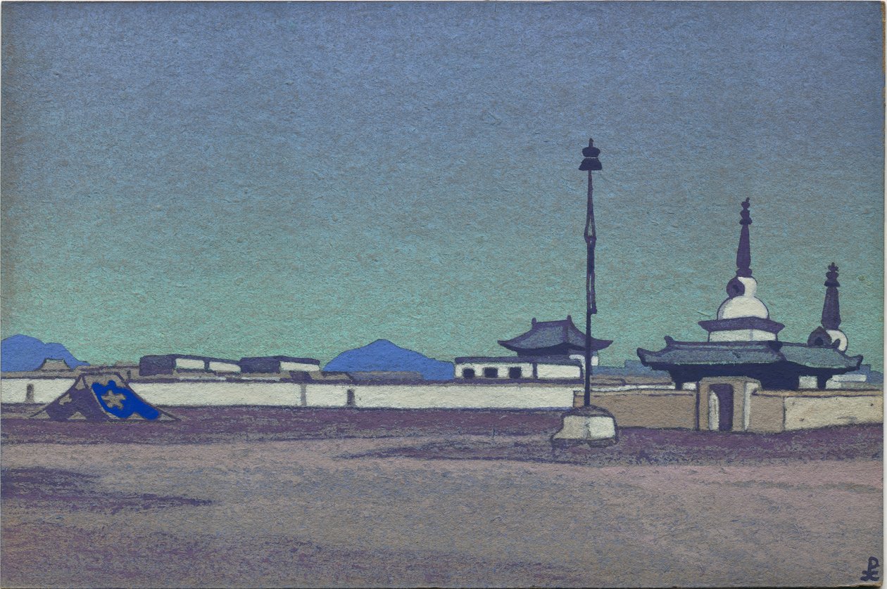 Batukhalka, Capital da Mongólia Interior, 1936 de Nicholas Roerich