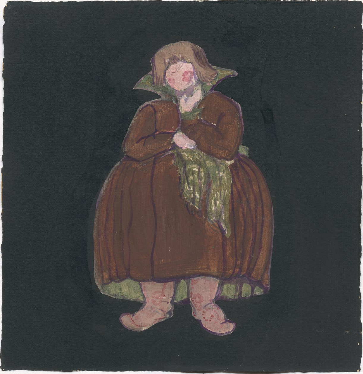 Figurino da ópera de Rimsky-Korsakov "O conto do czar Saltan", 1919 de Nicholas Roerich