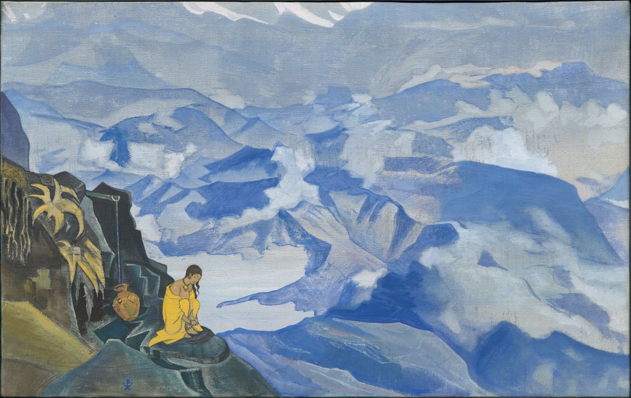 Gotas da vida, série "Sikkim", 1924 de Nicholas Roerich