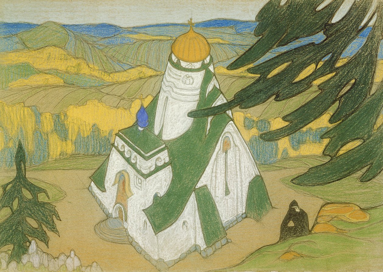 Desenho do início do século XX de Nicholas Roerich