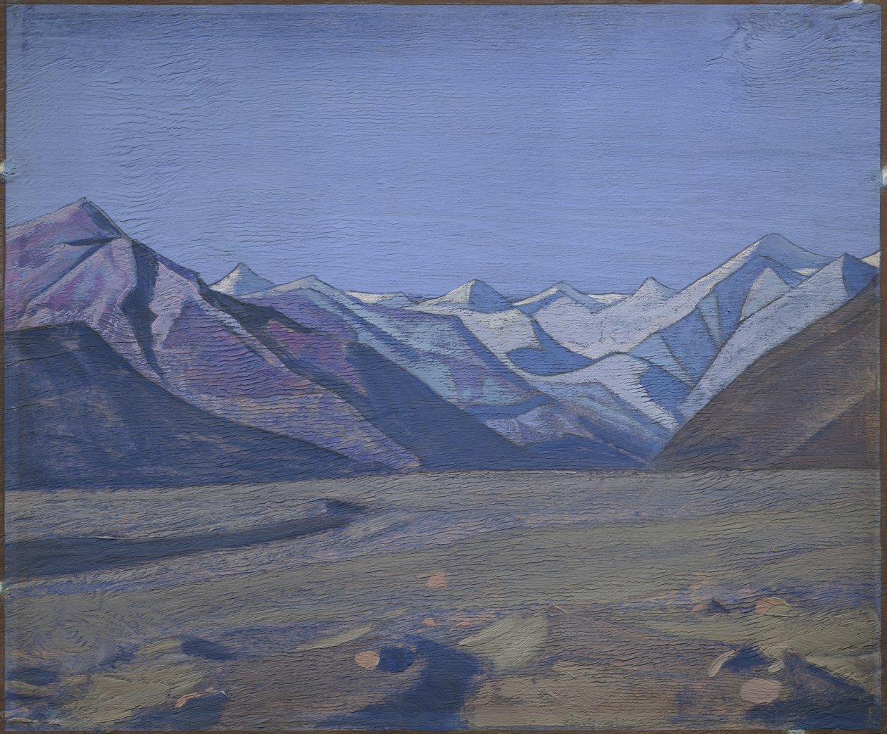 De Kurul em direção à cadeia Karakorum, 1926 de Nicholas Roerich