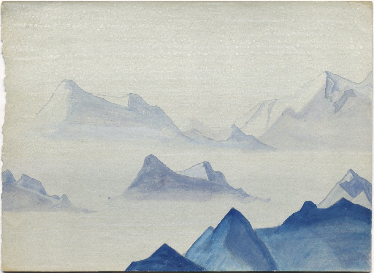 Himalaia, folha do álbum, 1933-34 de Nicholas Roerich