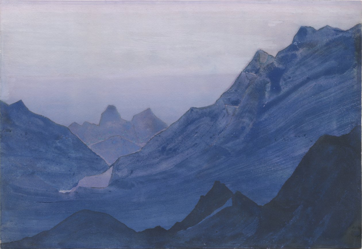 Himalaia, folha de álbum, 1934 de Nicholas Roerich