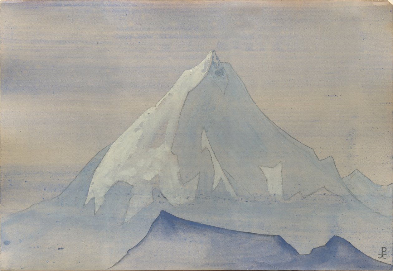Himalaia, folha de álbum, 1934 de Nicholas Roerich