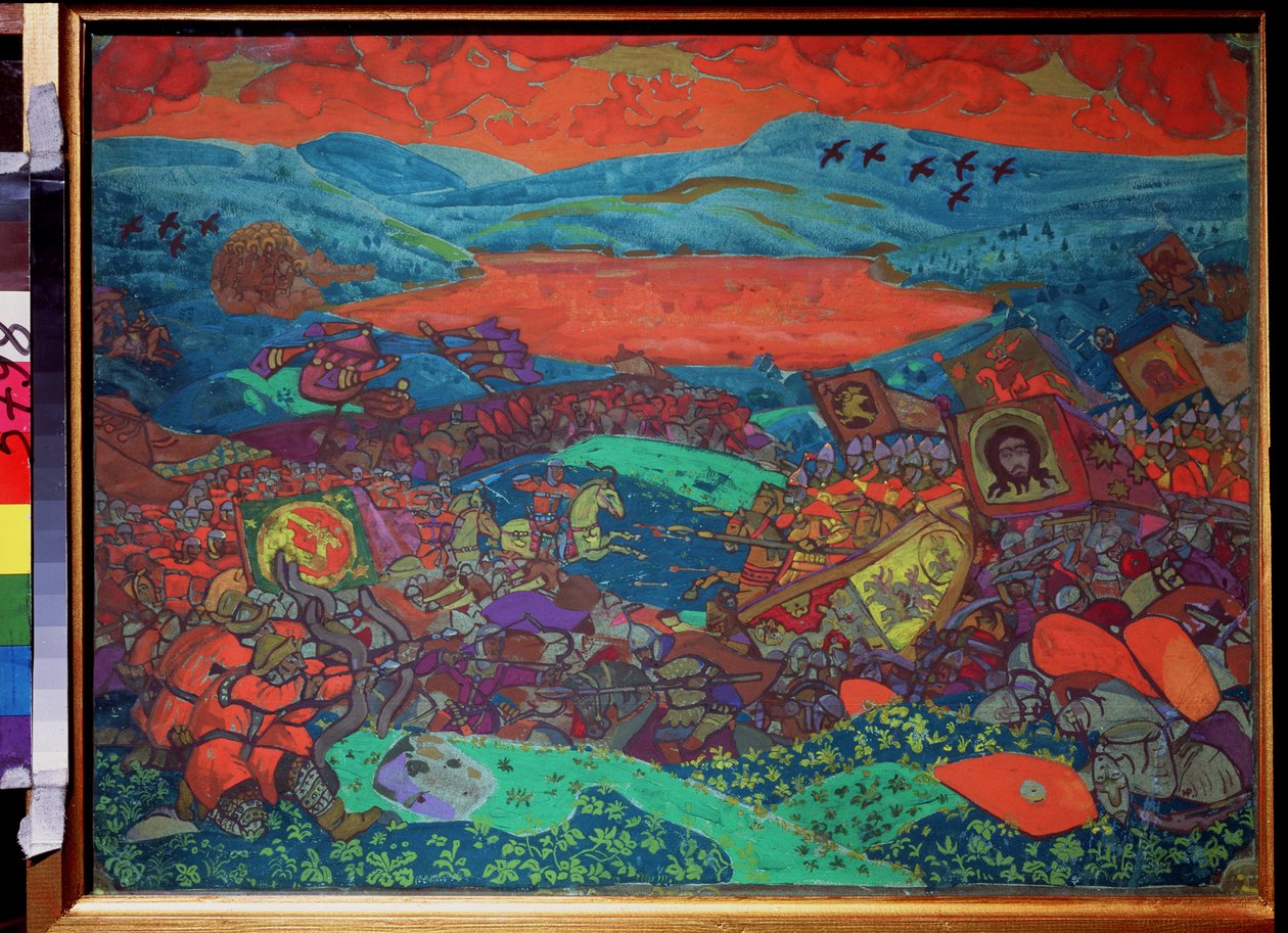 A Batalha de Kerjenets (inspirada na ópera "A Lenda da Cidade Invisível de Kitege e a Primeira Fevronia" de Nicholas (Nikolai) Rimsky Korsakov (Rimsky Korsakov) de Nicholas Roerich