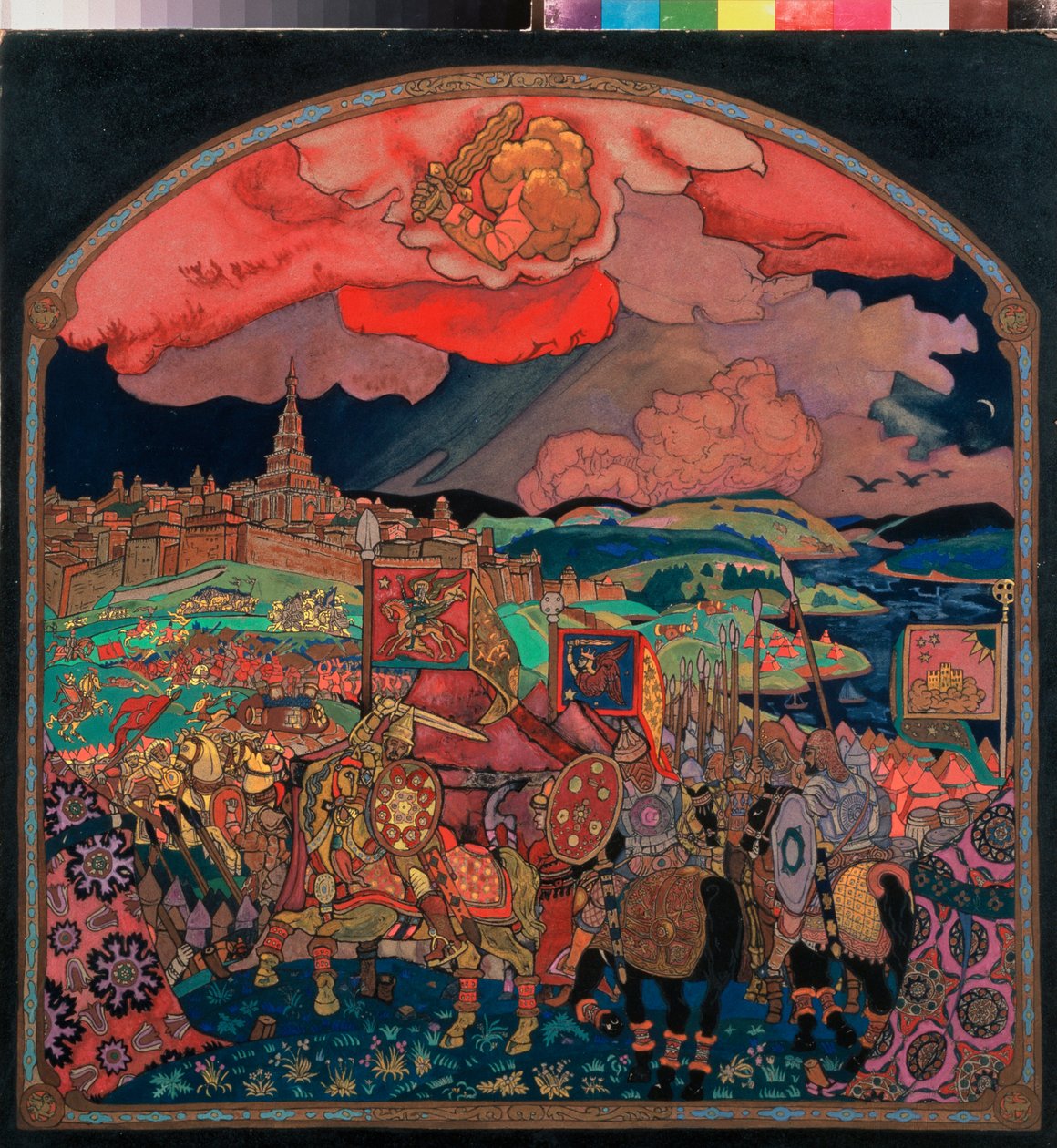 A conquista de Kazan (Rússia) (atual República do Tartaristão) em 1552. Conquista liderada por Ivan IV, conhecido como o Terrível (1530-1584), que assim apoderou-se do Canato de Kazan, expulsou e reconstituiu o território da Moscóvia e tornou-se o primeiro de Nicholas Roerich