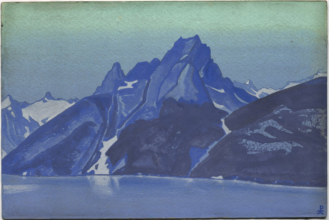 Lago dos Nagas, Caxemira, 1936 de Nicholas Roerich