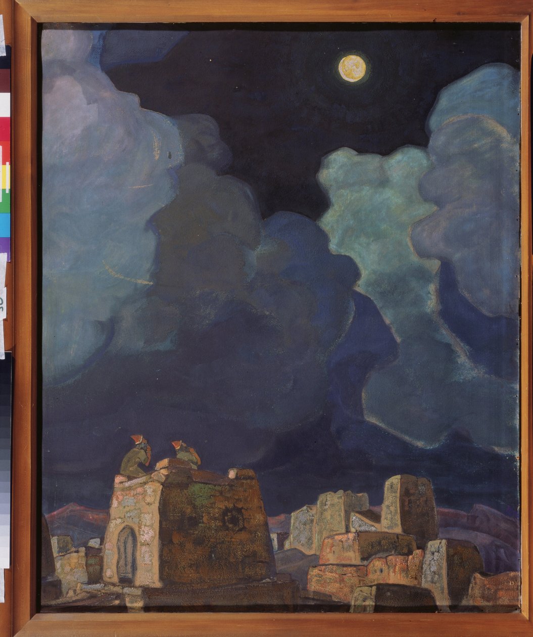 Masheski (Bielorrússia). Gente da Lua. Trabalho de Nicholas Roerich (1874-1947), tempera e óleo a bordo de Nicholas Roerich