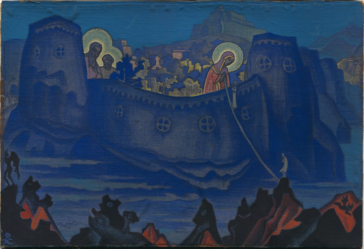 Madonna di Lavoro, esboço de 1933 de Nicholas Roerich