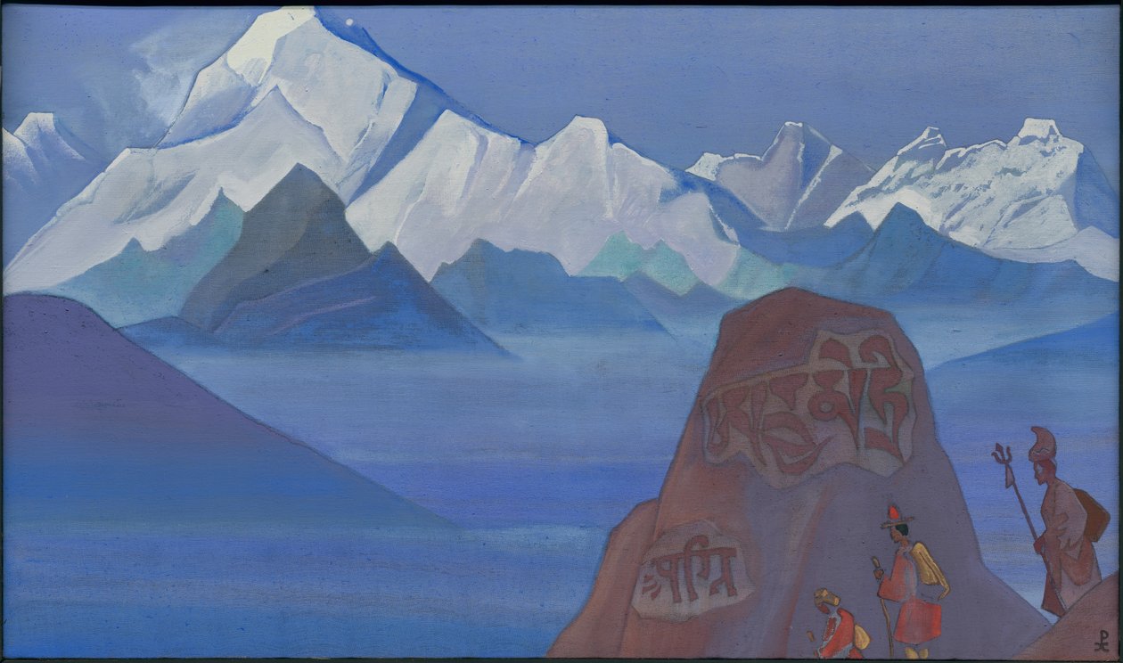 Caminho para Kailas, 1932 de Nicholas Roerich