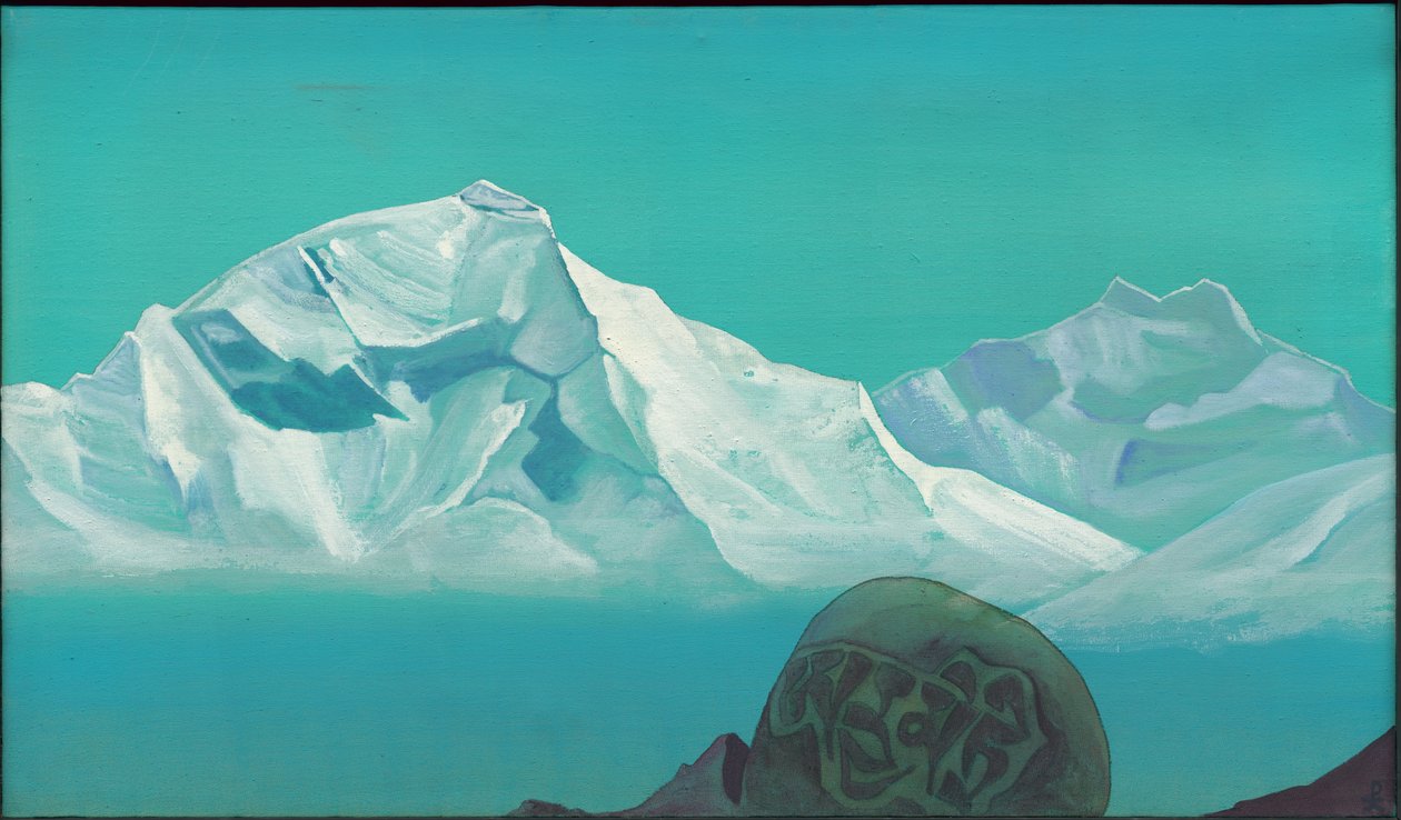 Caminho para Kailas, série "Montanhas Sagradas", 1933 de Nicholas Roerich