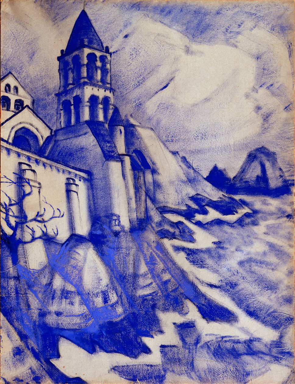 Decoração preparatória para a peça "The Princess Maleine", de Maurice Maeterlinck, 1913 de Nicholas Roerich
