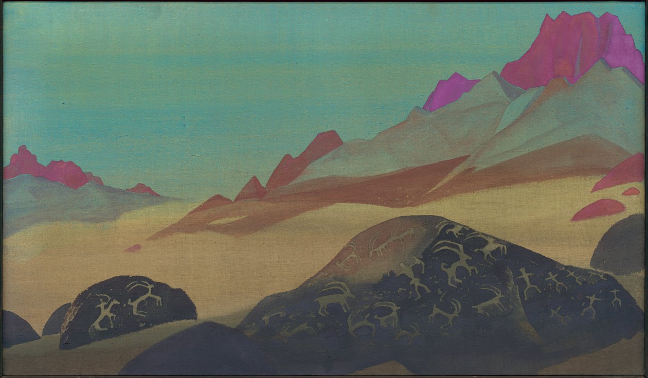 Rochas de Ladakh, 1932 de Nicholas Roerich