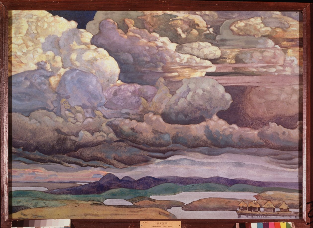 Paisagem aérea de Nicholas Roerich