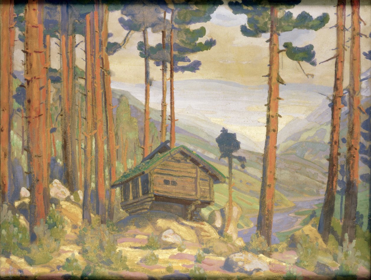 Cenografia para "Peer Gynt", 1912 de Nicholas Roerich