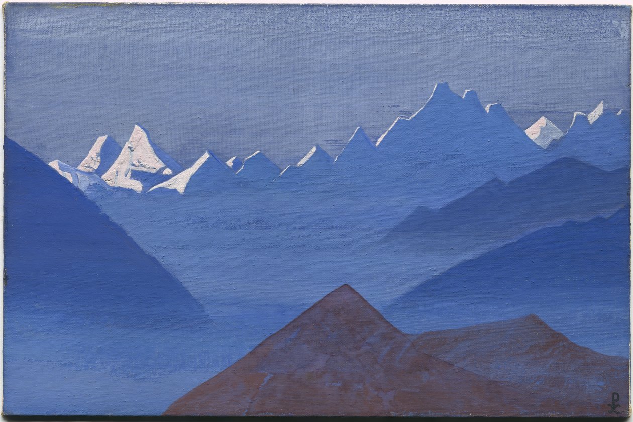 Pôr do sol, série "Gastar", 1931 de Nicholas Roerich