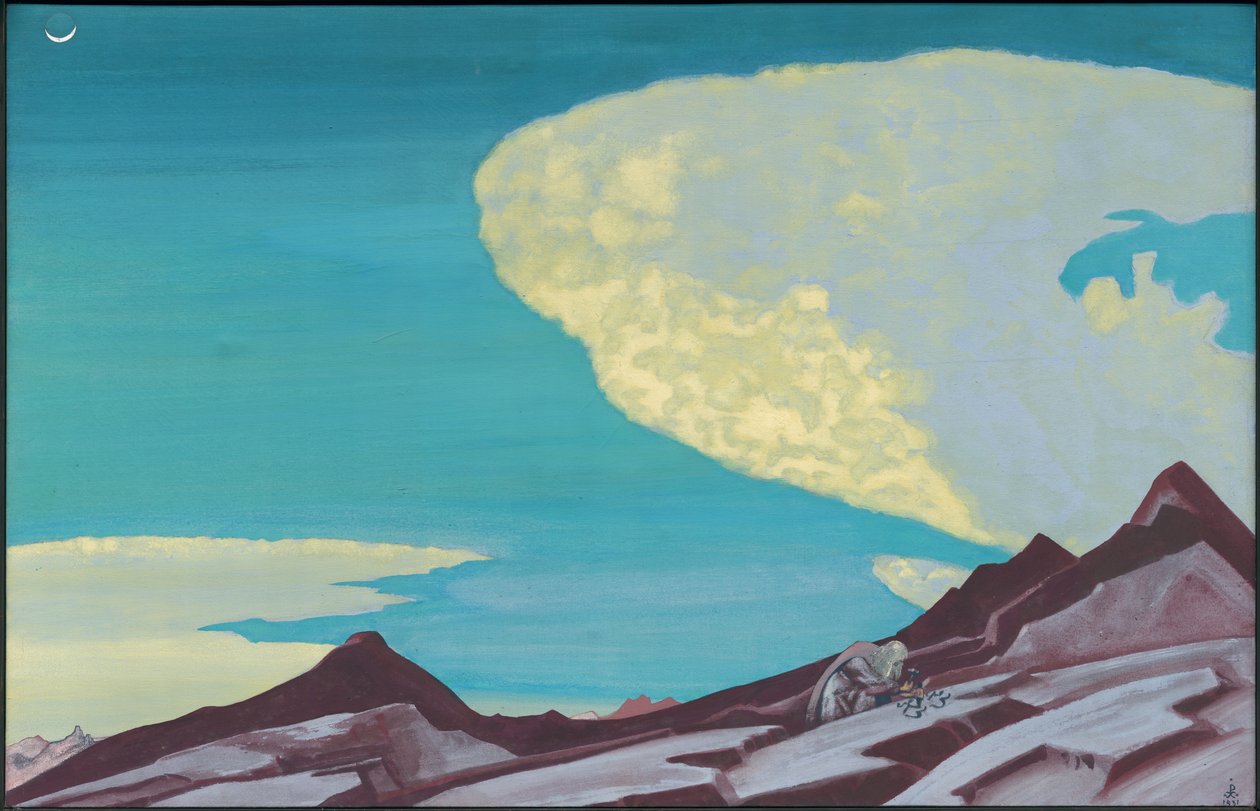 As tábuas dos mandamentos, 1931 de Nicholas Roerich