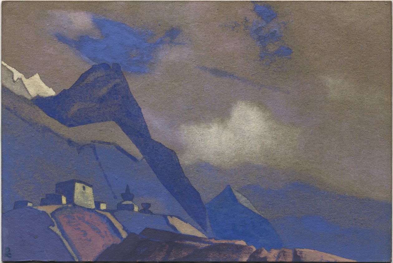 Tibete, perto do Brahmaputra, 1936 de Nicholas Roerich