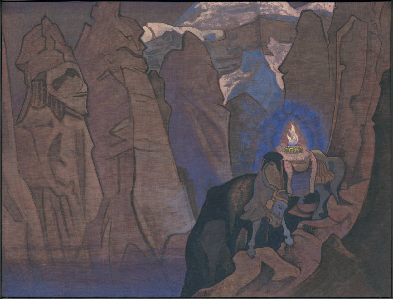 Tesouro do mundo, série "His Country", 1924 de Nicholas Roerich