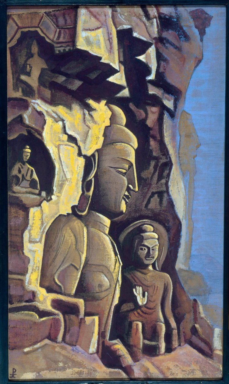 Yung (China). Obra de Nicolas (Nicholas) Roerich (1874-1947), têmpera sobre tela de Nicholas Roerich