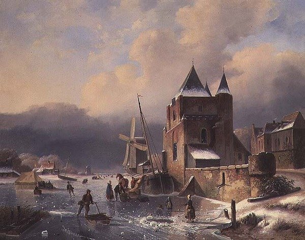 Uma Paisagem de Inverno de Nicholas Rosenboom