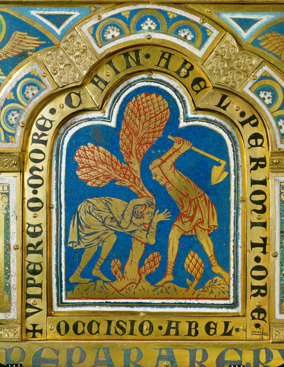 Caim mata Abel ... (esmalte sobre cobre dourado) de Nicholas of Verdun